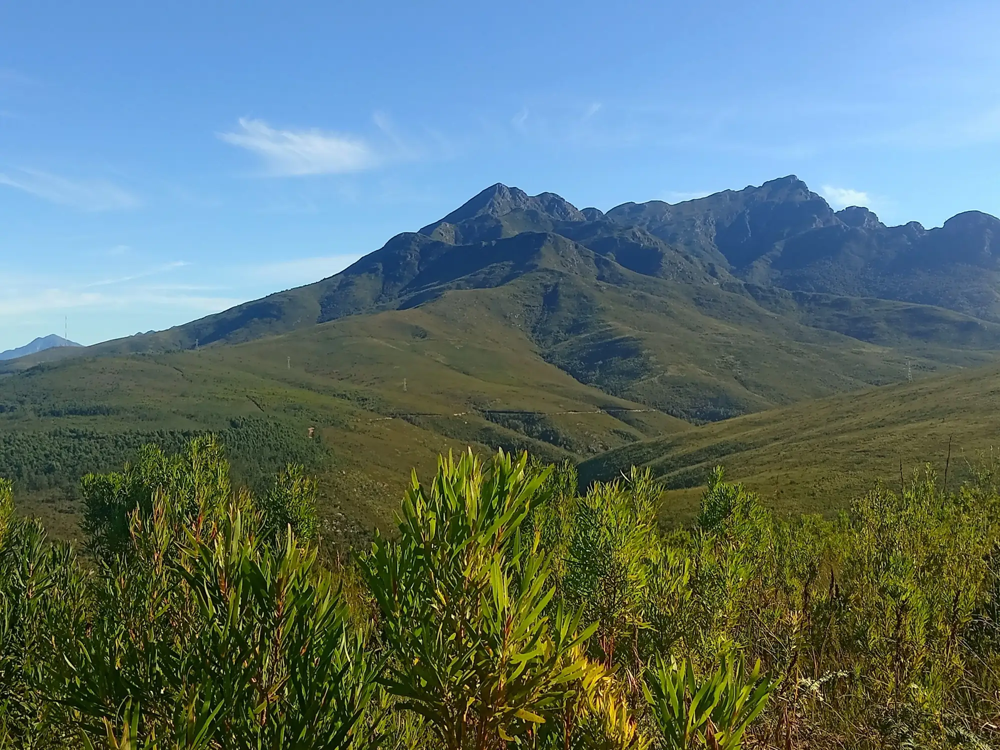 George and Cradock peaks in the Outeniqua Mountains